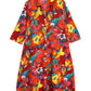 La Cera Summer Floral Printed Button Front Shirt Dress - La Cera