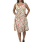 La Cera Tiered Rayon Print Dress