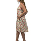 La Cera Tiered Rayon Print Dress