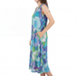La Cera Sleeveless V-Neck Retro Floral Dress - La Cera