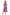 La Cera Sleeveless V-Neck Retro Floral Dress - La Cera