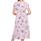 La Cera Button Front Short Sleeve Dress - La Cera