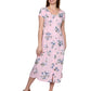 La Cera Button Front Short Sleeve Dress - La Cera