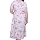 Plus Size La Cera Button Front Short Sleeve Dress - La Cera