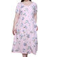 Plus Size La Cera Button Front Short Sleeve Dress - La Cera