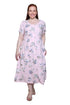 Plus Size La Cera Button Front Short Sleeve Dress - La Cera
