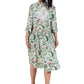 La Cera Lace Applique Lovebird Floral Dress