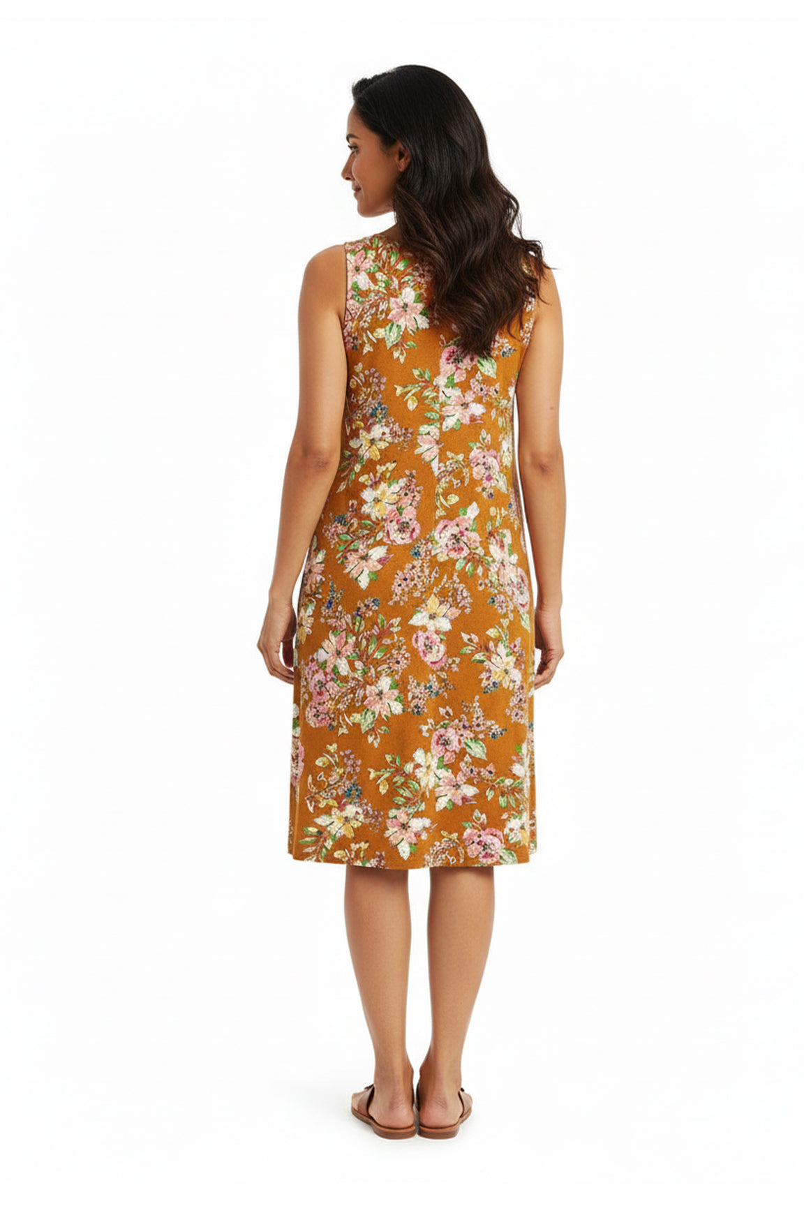 La Cera Rayon Summer Floral Print Sundress