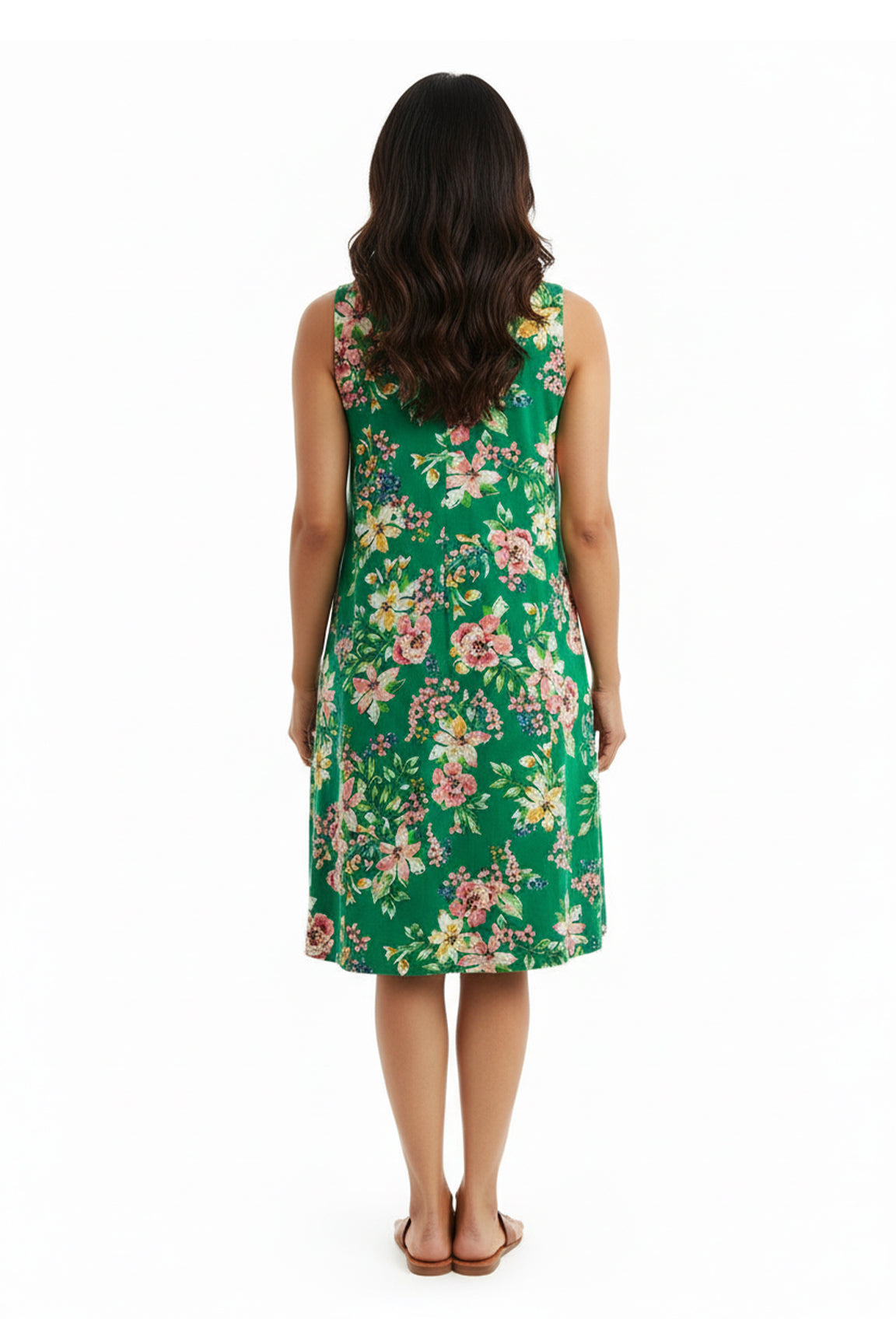 La Cera Rayon Summer Floral Print Sundress