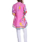 La Cera Hi-Lo Hibiscus Tunic