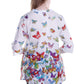 La Cera Butterfly Garden Cotton Tunic