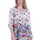 La Cera Butterfly Garden Cotton Tunic