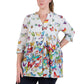 La Cera Plus Size Butterfly Garden Tunic