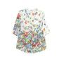 La Cera Butterfly Garden Cotton Tunic