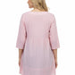 La Cera Applique Trimmed Tunic Top - La Cera