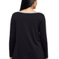 La Cera Hi-Lo Crew Neck Sweater Top - Plus Size