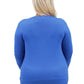 La Cera Long Sleeve Cardigan with Pockets - Plus Size - La Cera