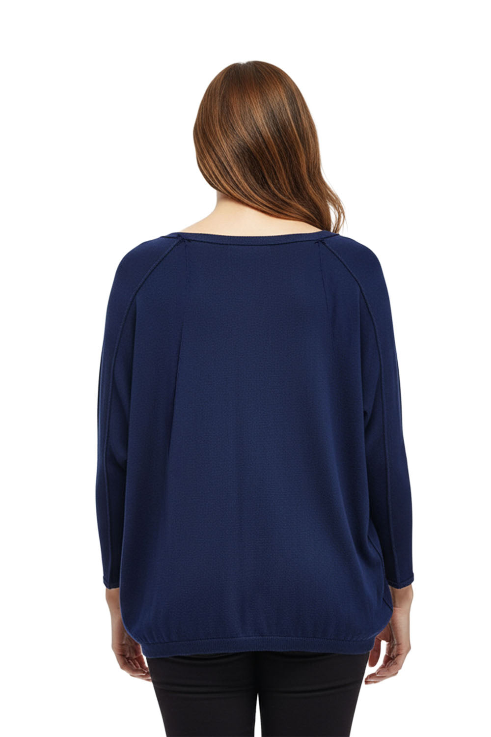 La Cera V-Neckline Dolman Sleeve Sweater - Plus Size