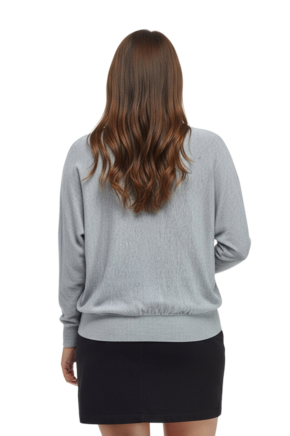 Plus Size La Cera Long Sleeve Pullover Sweater - La Cera