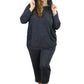 Plus Size Soft & Supple 2-Piece Hooded Knit Sweatpants Set