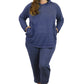 Plus Size Soft & Supple 2-Piece Hooded Knit Sweatpants Set