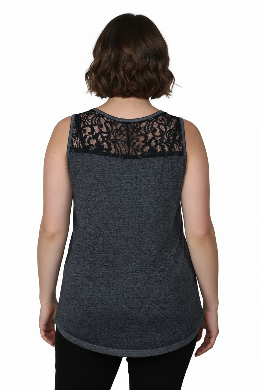 Plus Size Soft & Supple Sleeveless Knit Top