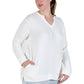 Plus Size Comfort Luxe Collection Cozy Knit V- Neck Tunic - La Cera
