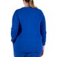 Plus Size Comfort Luxe Collection Cozy Knit V- Neck Tunic - La Cera