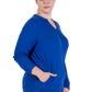 Plus Size Comfort Luxe Collection Cozy Knit V- Neck Tunic - La Cera