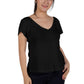 A La Carte By La Cera Cotton V-Neck Top