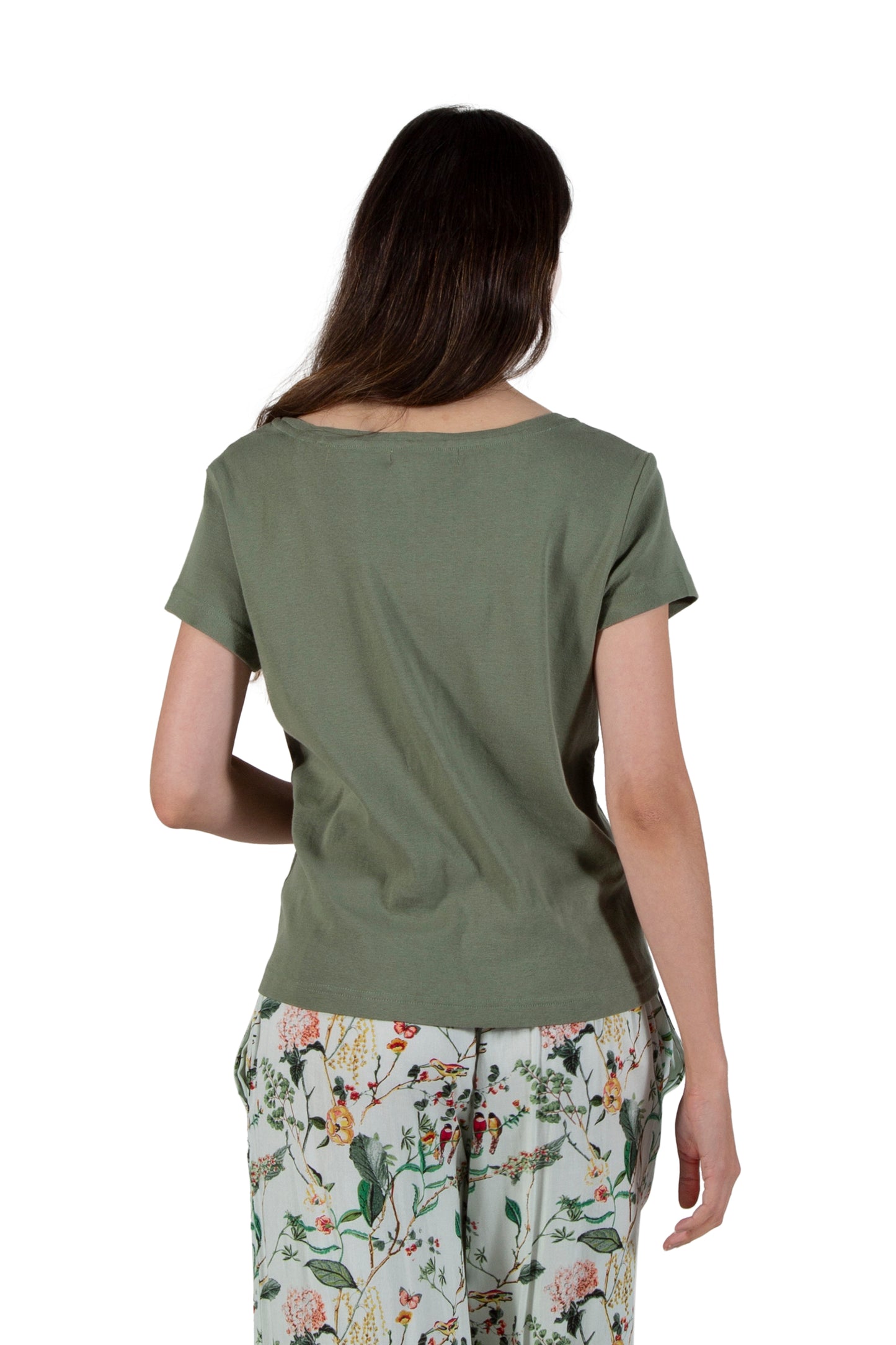 A La Carte By La Cera Cotton V-Neck Top