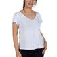 A La Carte By La Cera Cotton V-Neck Top