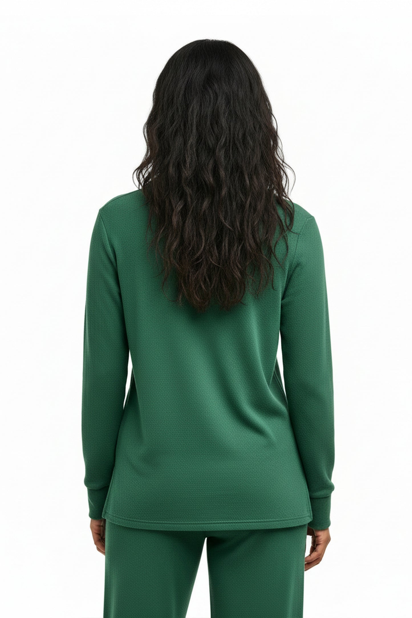 Comfort Luxe Collection Cozy Knit Notch Collar Shirt - La Cera