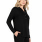 Comfort Luxe Collection Cozy Knit Notch Collar Shirt - La Cera
