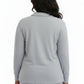 Plus Size Comfort Luxe Collection Cozy Notch Collar Shirt