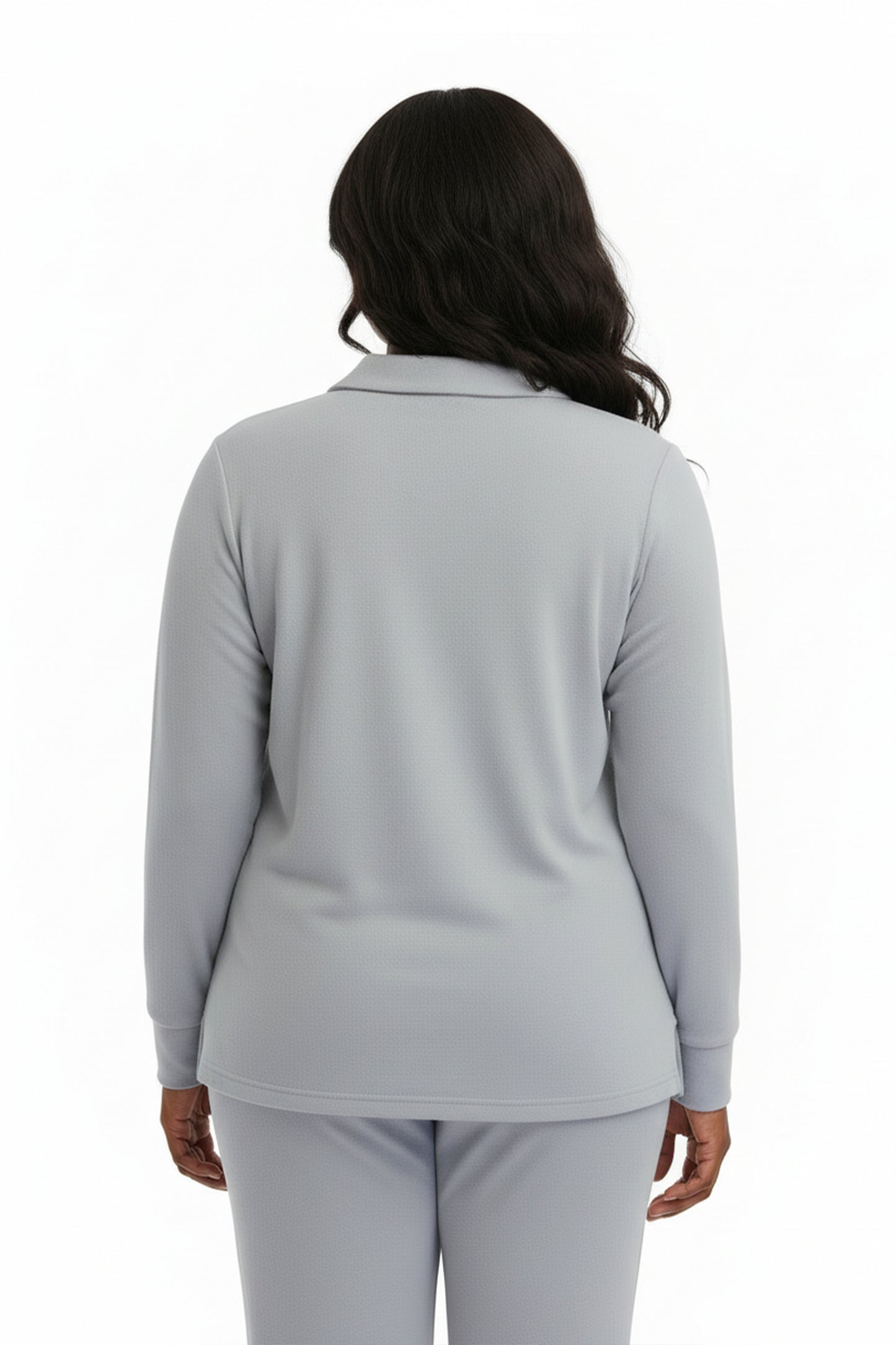 Plus Size Comfort Luxe Collection Cozy Notch Collar Shirt