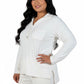 Plus Size Comfort Luxe Collection Cozy Notch Collar Shirt