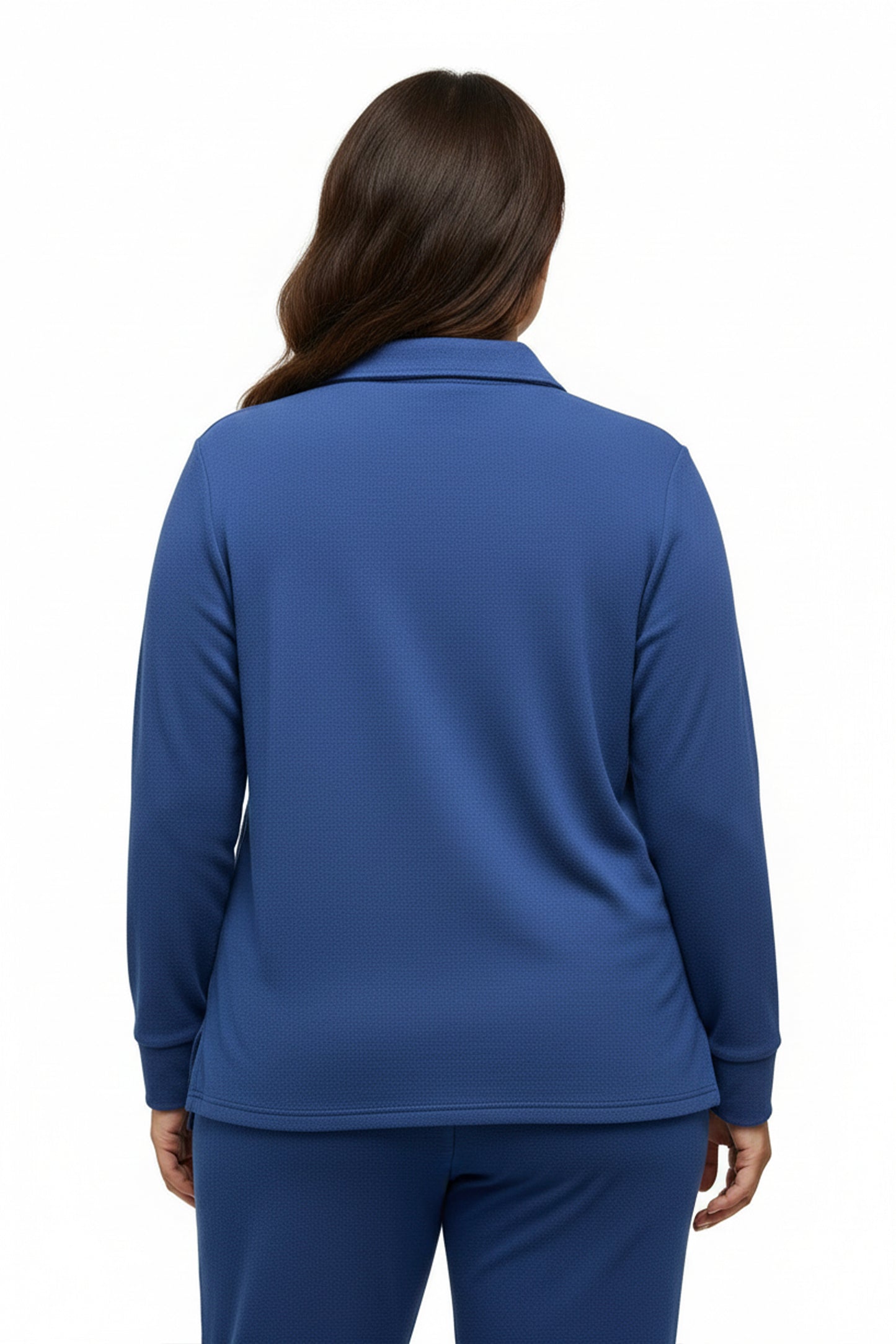 Plus Size Comfort Luxe Collection Cozy Notch Collar Shirt