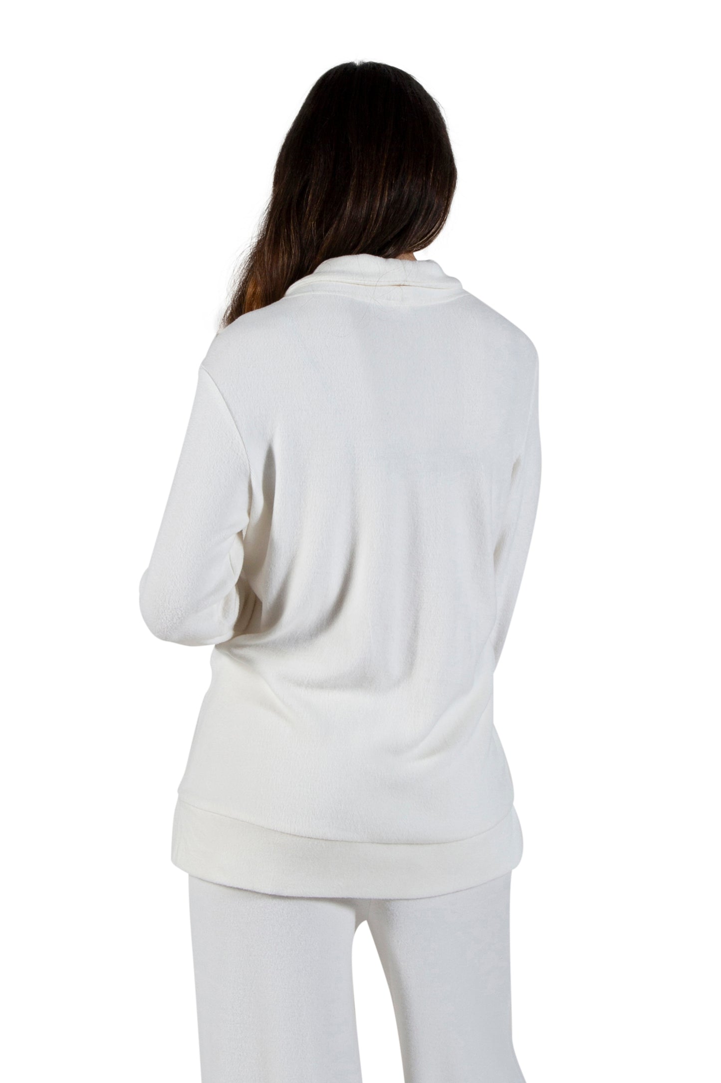 Comfort Luxe Collection Cozy Knit Cowl Neck Top