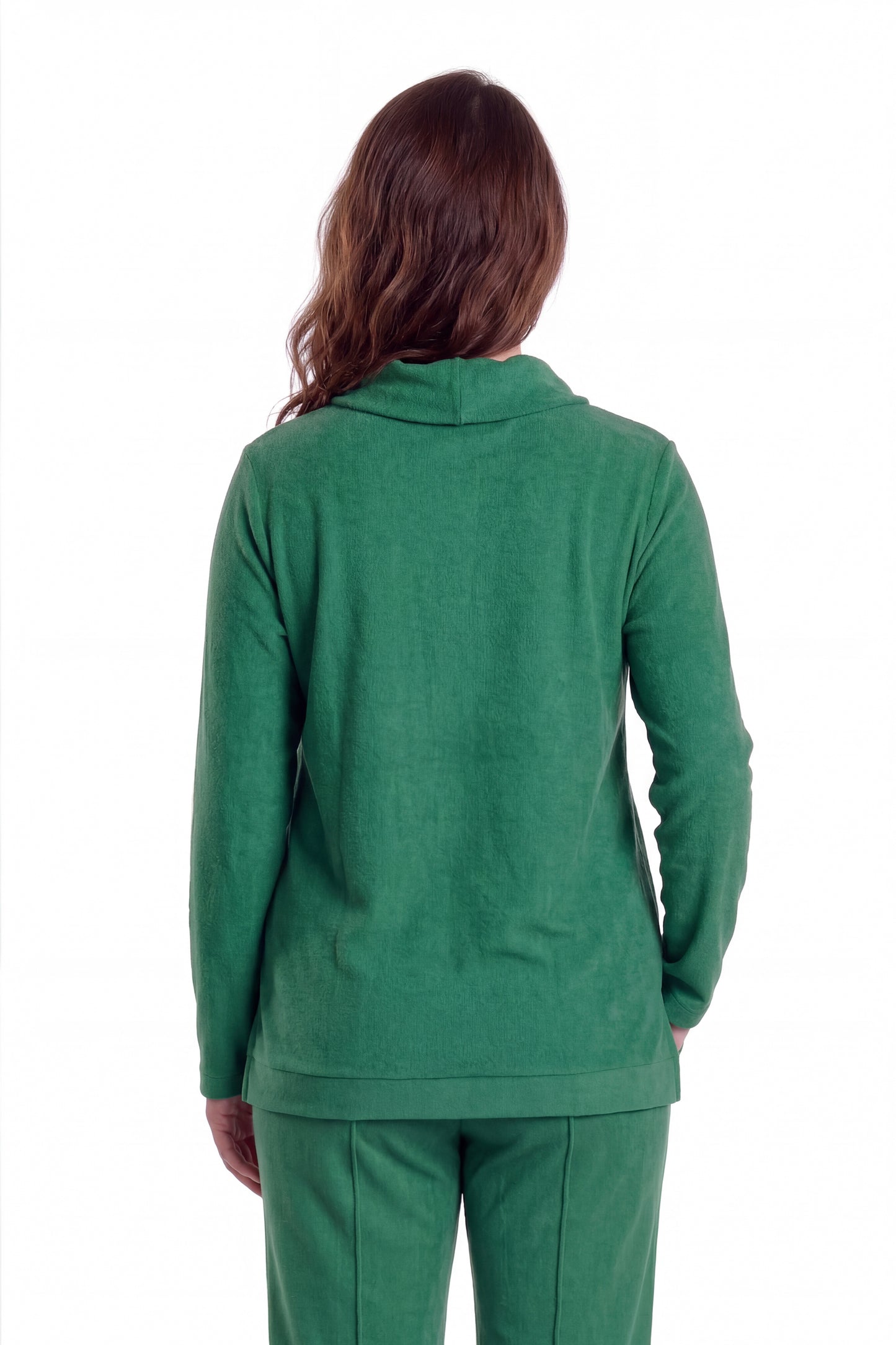 Comfort Luxe Collection Cozy Knit Cowl Neck Top - La Cera