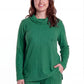 Comfort Luxe Collection Cozy Knit Cowl Neck Top - La Cera