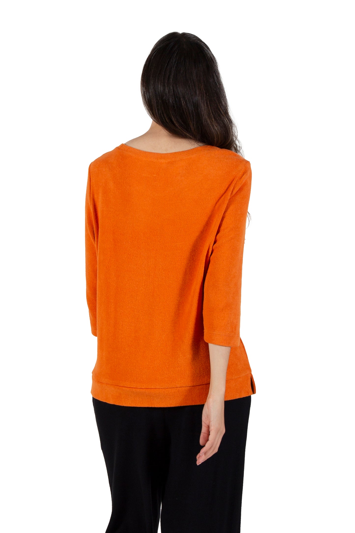 Comfort Luxe Collection Cozy Knit Crew Neck Tee