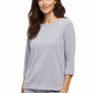 Comfort Luxe Collection Cozy Knit Crew Neck Tee