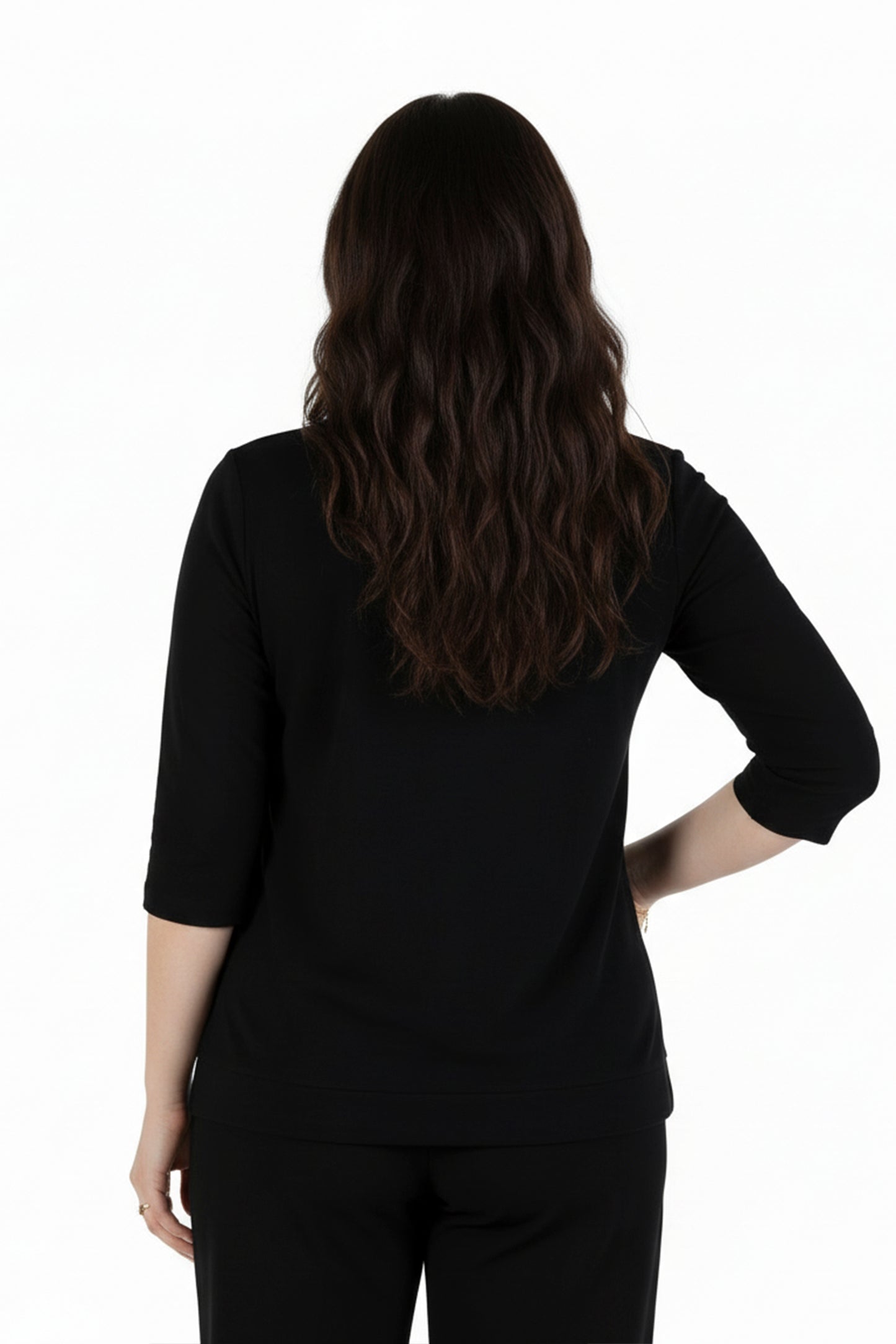 Comfort Luxe Collection Cozy Knit Crew Neck Tee