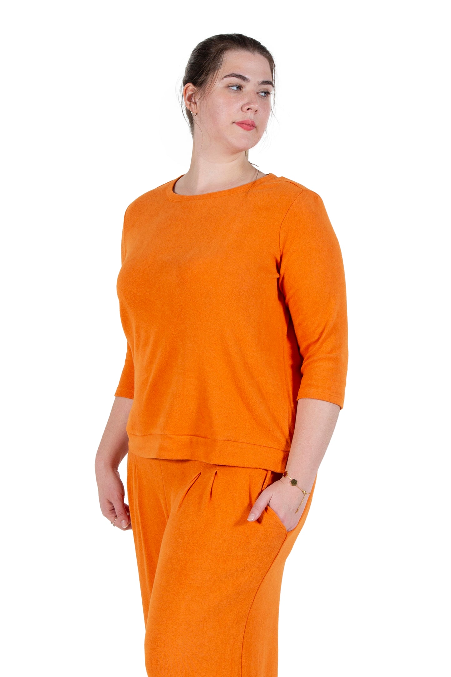 Plus Size Comfort Luxe Collection Crew Neck Tee