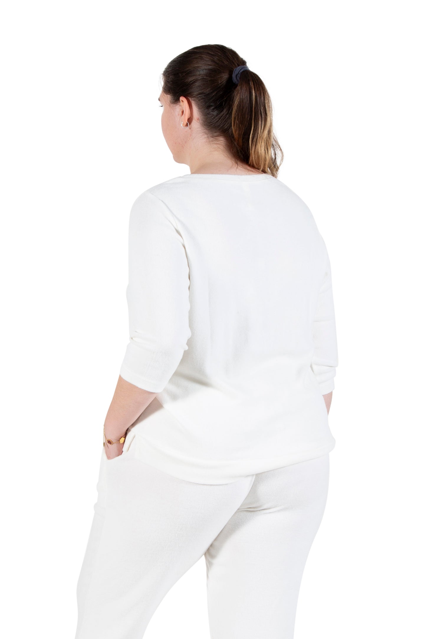 Plus Size Comfort Luxe Collection Crew Neck Tee