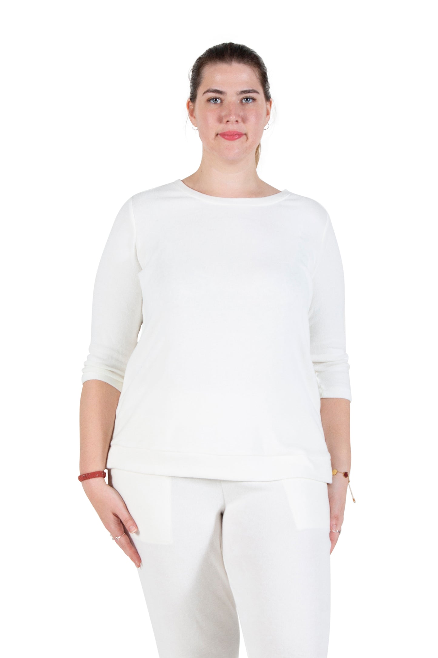 Plus Size Comfort Luxe Collection Crew Neck Tee