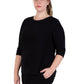Plus Size Comfort Luxe Collection Crew Neck Tee