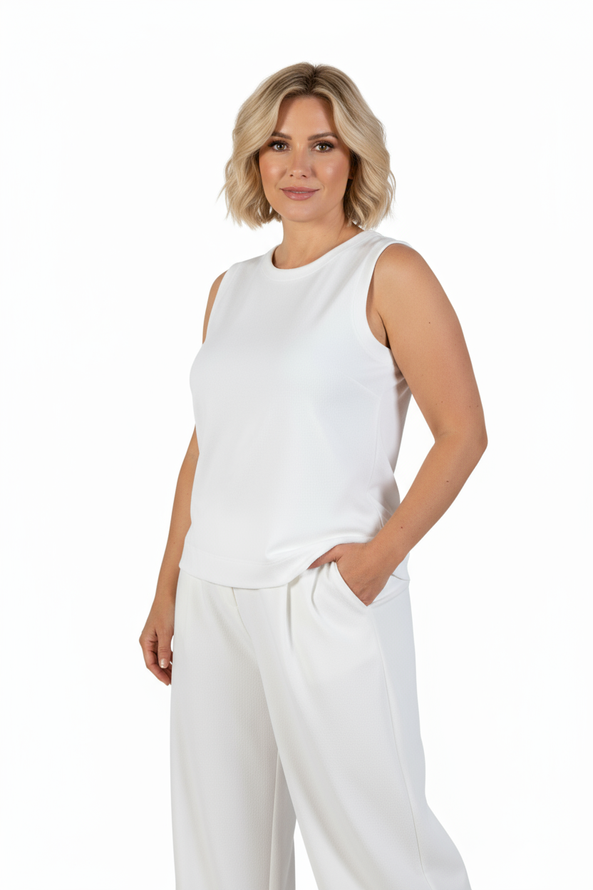 Plus Size Comfort Luxe Collection Cozy Knit Tank Top