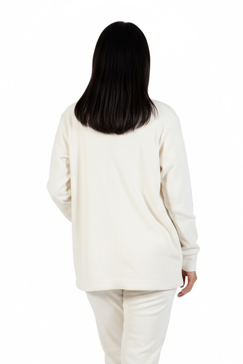 Comfort Luxe Collection Cozy Knit Button Front Jacket